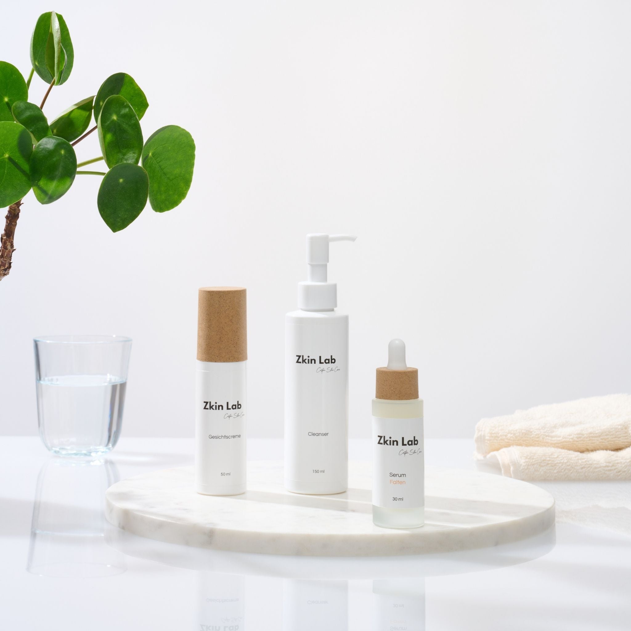 Personalisierte Gesichtscreme, Cleanser &amp; Serum