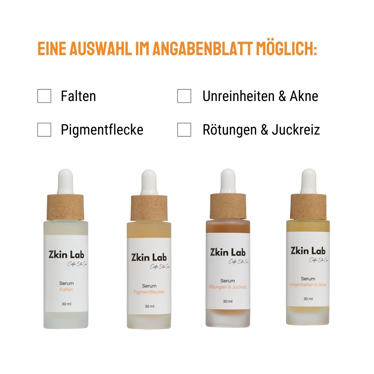 Personalisierte Gesichtscreme, Cleanser &amp; Serum